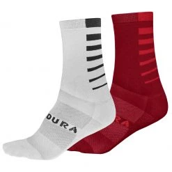 Endura - Coolmax Stripe Socken Doppelpack - Chaussettes de cyclisme