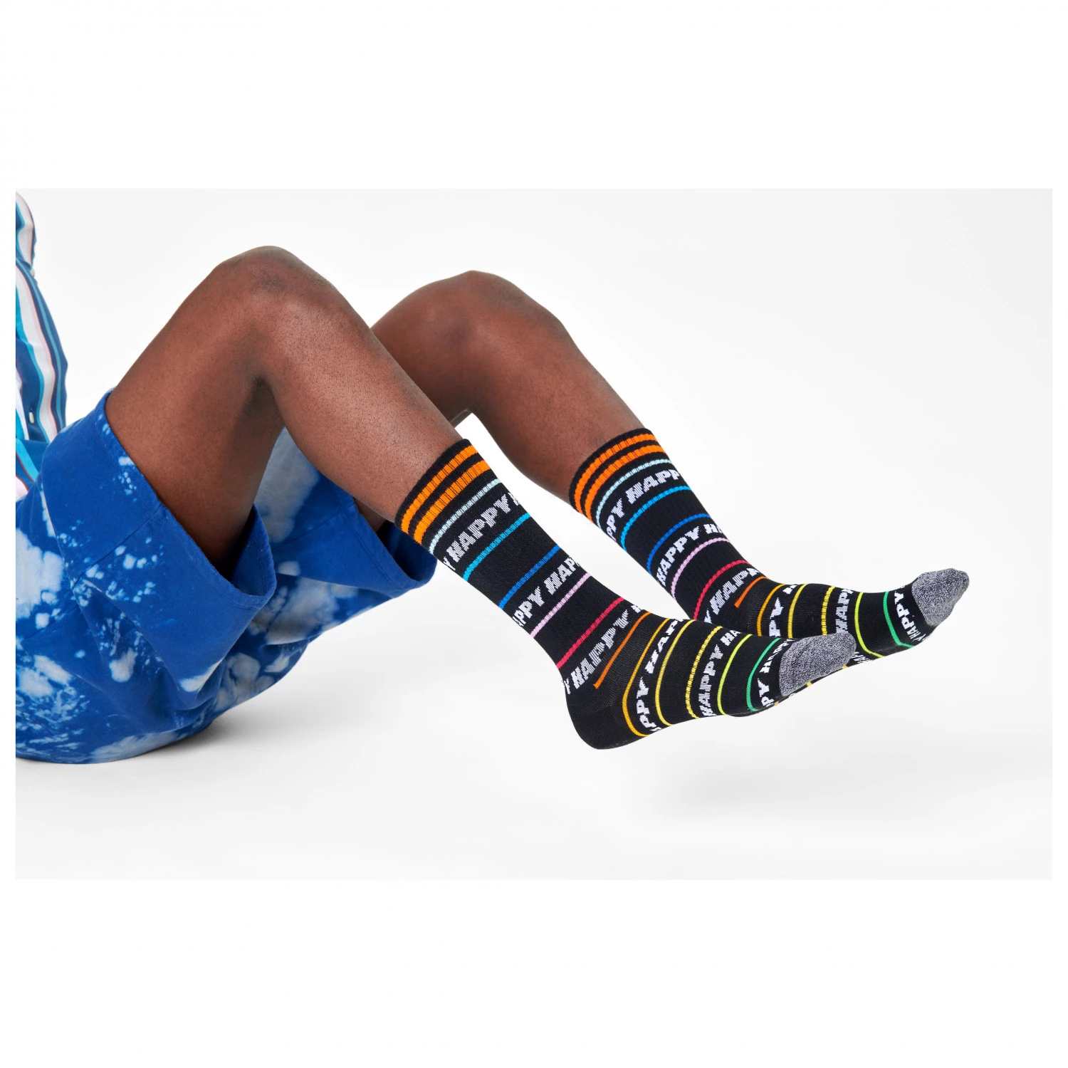 Happy Socks - Happy Line Thin Crew Sock - Chaussettes multifonctions 4 Happy Socks - Happy Line Thin Crew Sock - Chaussettes multifonctions – Image 2