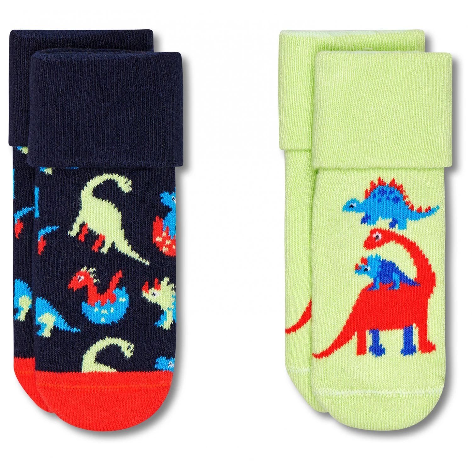 Happy Socks - Kid's Dinos Terry Socks 2-Pack - Chaussettes multifonctions 3 Happy Socks - Kid's Dinos Terry Socks 2-Pack - Chaussettes multifonctions