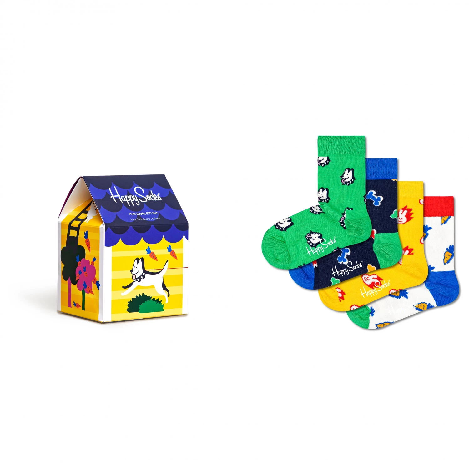 Happy Socks - Kid's Pets Socks Gift Set 4-Pack - Chaussettes multifonctions 3 Happy Socks - Kid's Pets Socks Gift Set 4-Pack - Chaussettes multifonctions